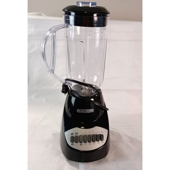 BLACK+DECKER BL2010BP 10-Speed Blender 6-Cup Plastic Jar Excellent Condition - Picture 1 of 7